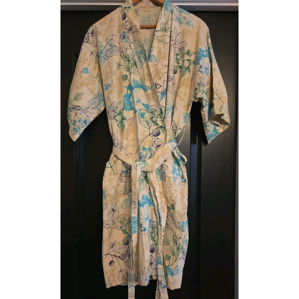 Sandwich Isles Men's Robe Wrap Cover-up Hawaii Tiki 1960s Mod Honolulu Vintage